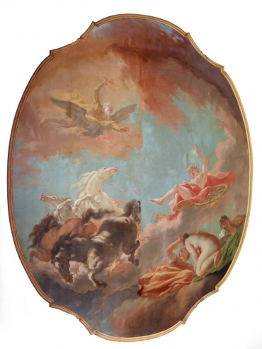 Toile marouflée de Tiepolo sur le plafond du Petit salon